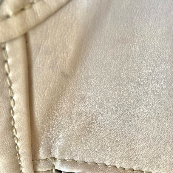 Michael Kors Beige Leather Jacket - Picture 5 of 10